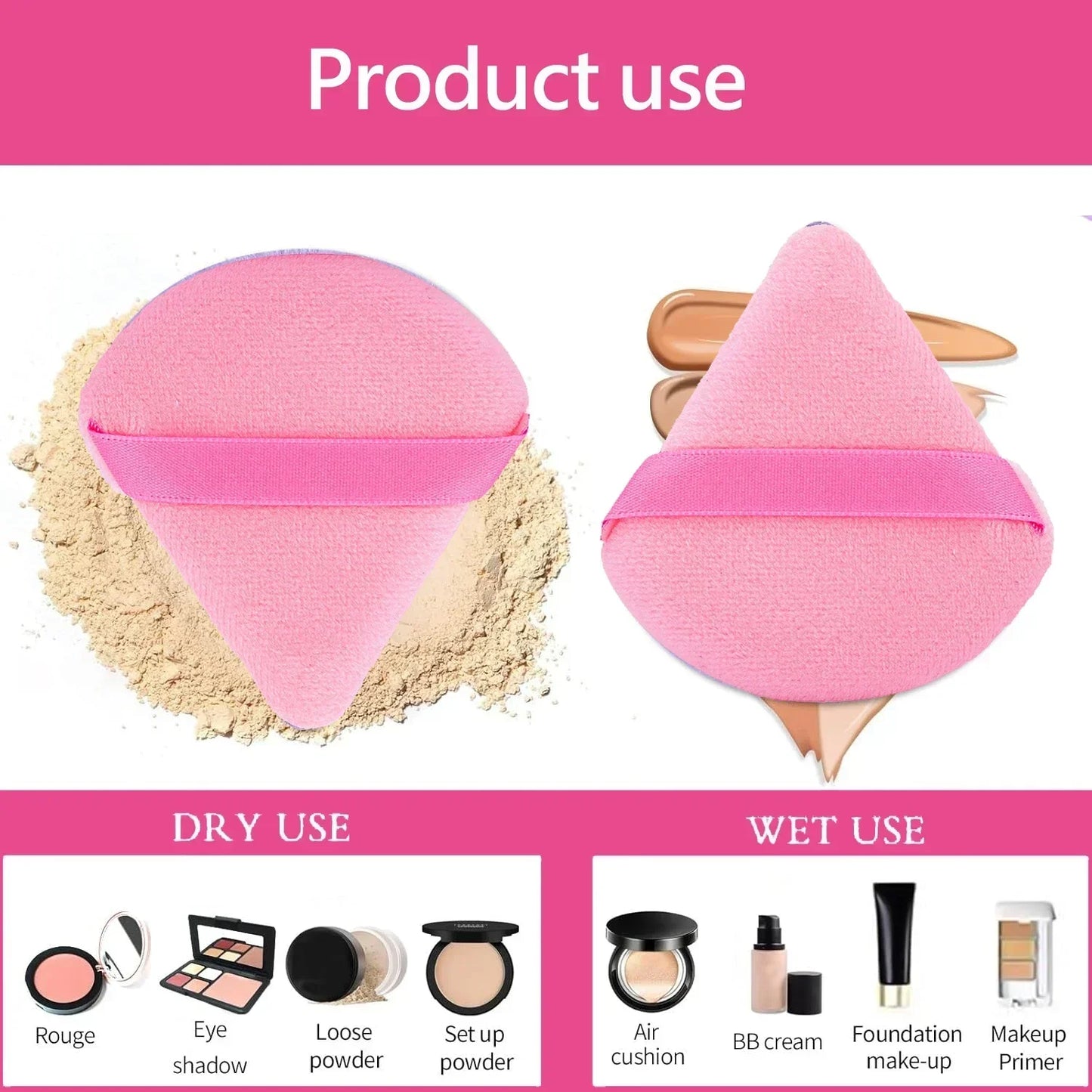 Makeup Brushes and Sponges Set