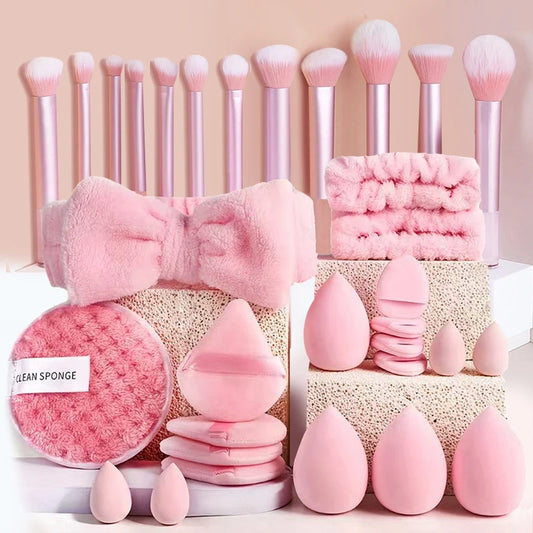 Makeup Brushes and Sponges Set